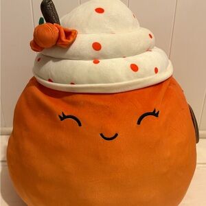 Kendla the Pumpkin Spice Latte Squishmallow in 20inch with tags attached
